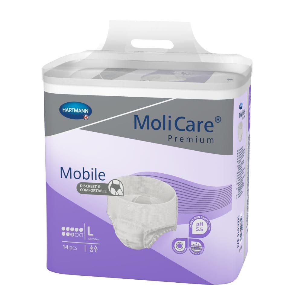 Hartmann MoliCare Premium Mobile Super Plus Large Εσώρουχο Ακράτειας Νύχτας 8 Σταγόνες 14 Τεμάχια