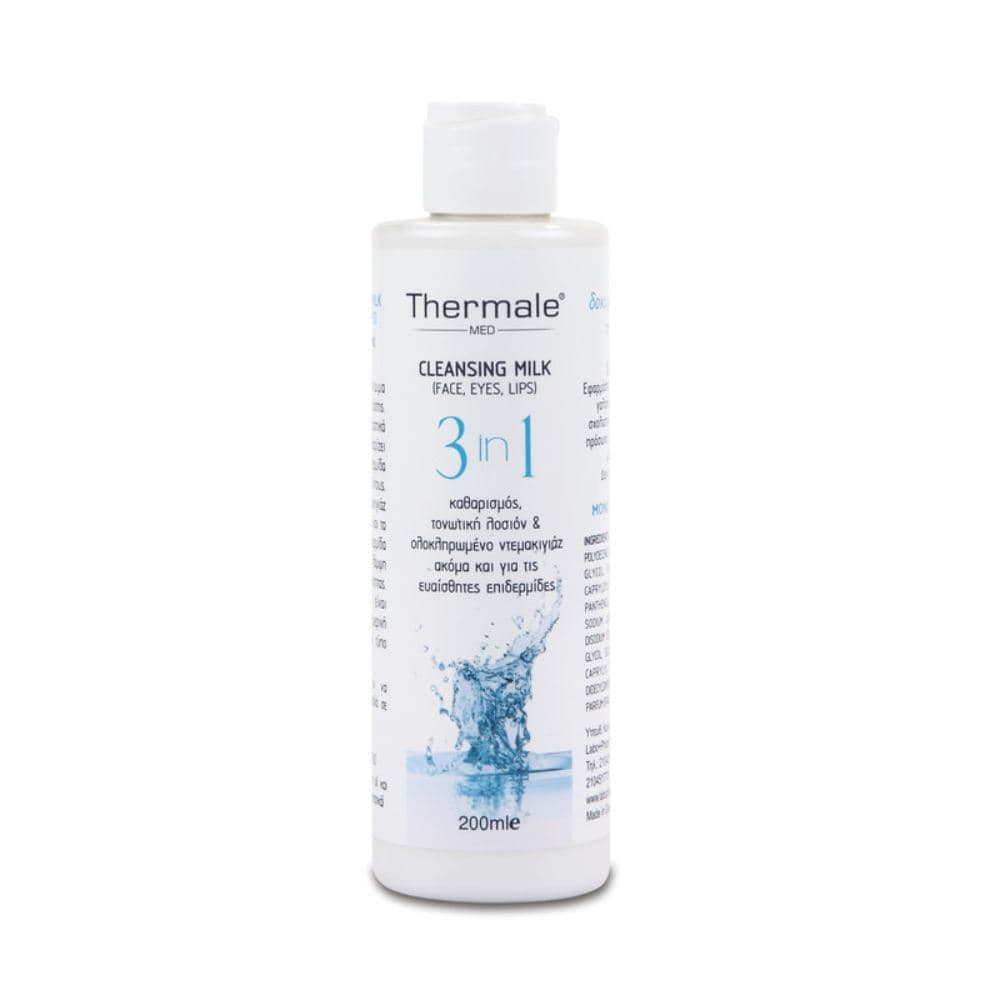 Thermale Cleansing Milk Face Eyes Lips 3 in 1 200ml