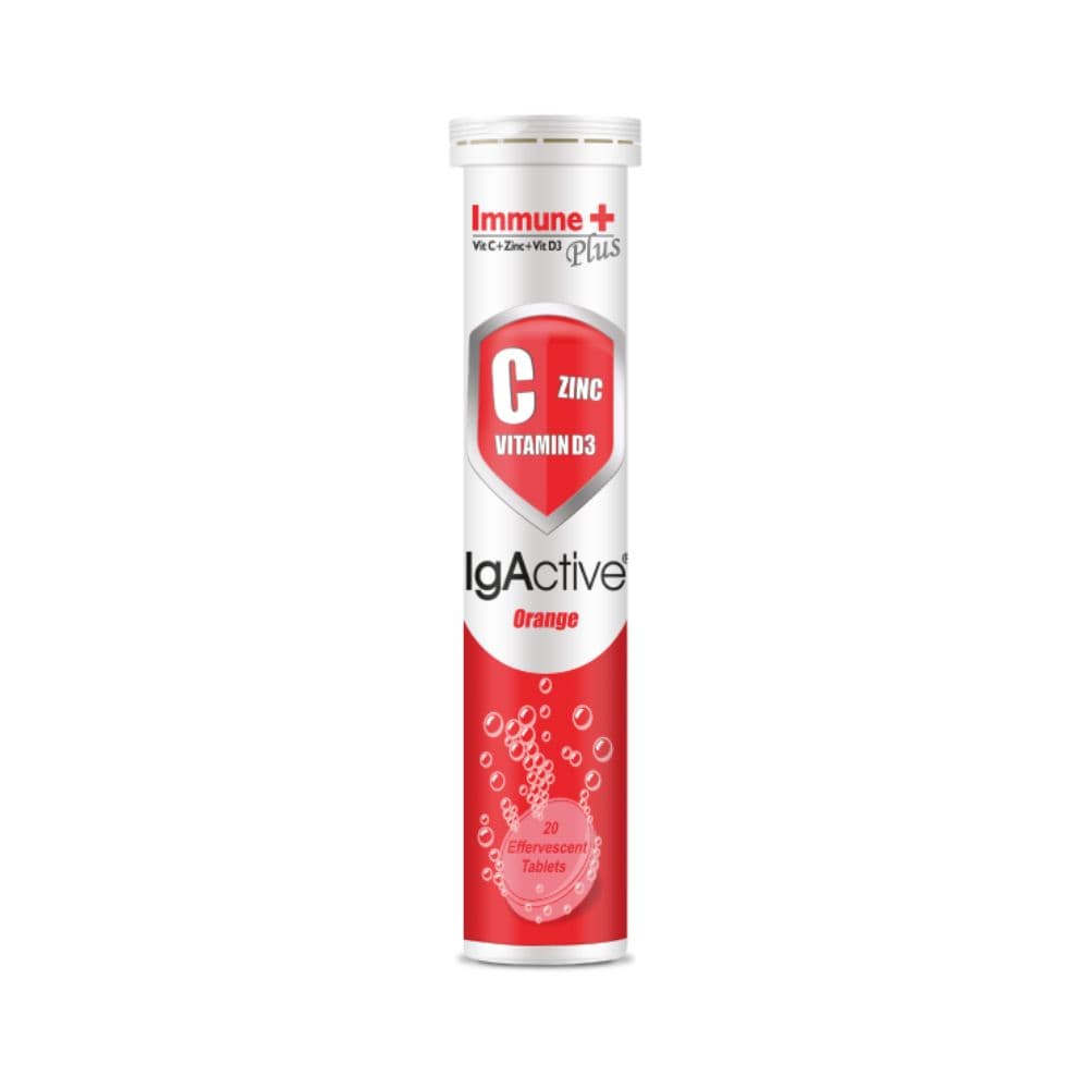 IgActive Immune Plus Vit C & D3 & Zn 20 Αναβράζοντα Δισκία