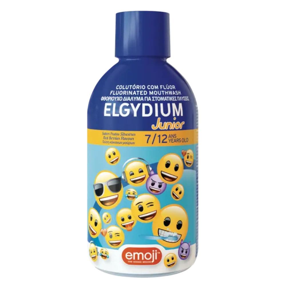 Elgydium Junior Emoji Φθοριούχο Στοματικό Διάλυμα Για Παιδιά 500ml