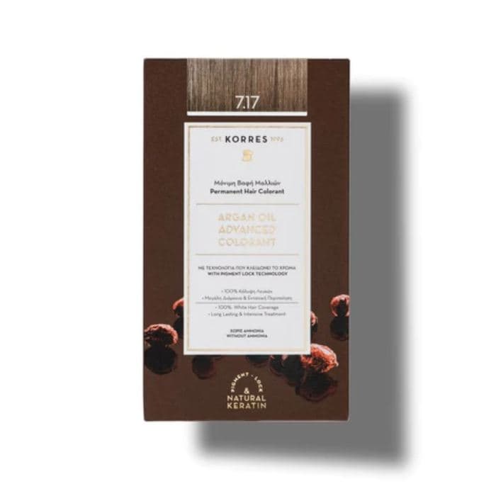 Korres Argan Oil Advanced Colorant 7.17 Ξανθό Mπεζ