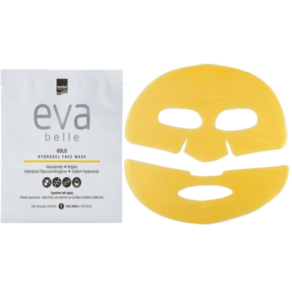 Intermed Eva Belle Gold Hydrogel Face Mask 1 Τεμάχιο