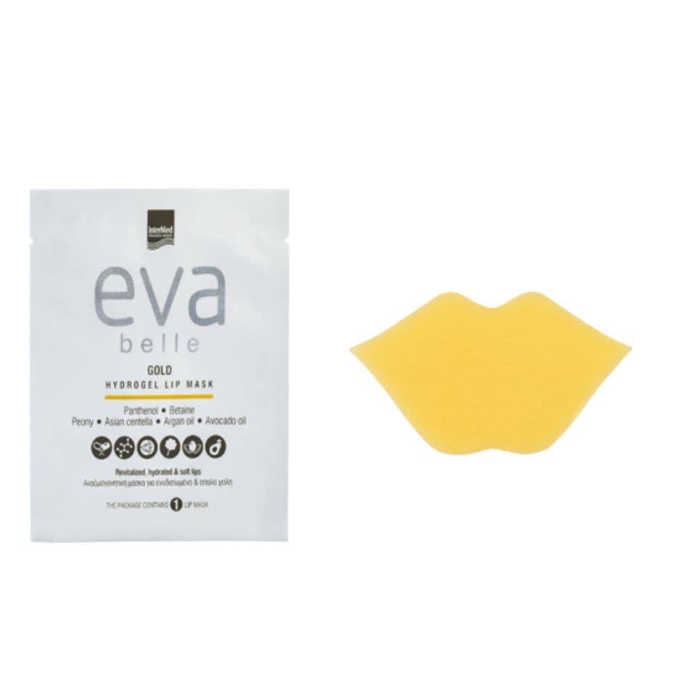 Intermed Eva Belle Gold Hydrogel Lip Mask 1 Τεμάχιο