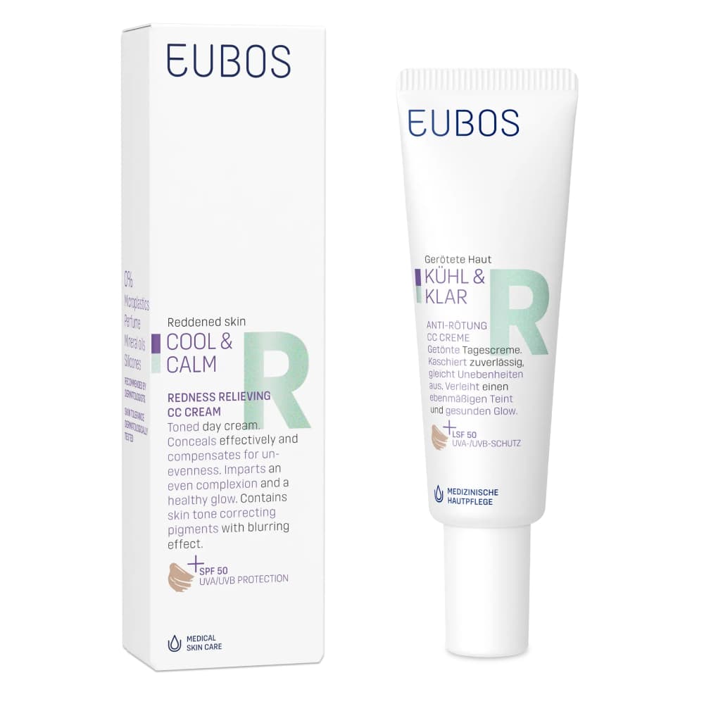Eubos Cool Calm Redness Relieving CC Cream SPF50 30ml