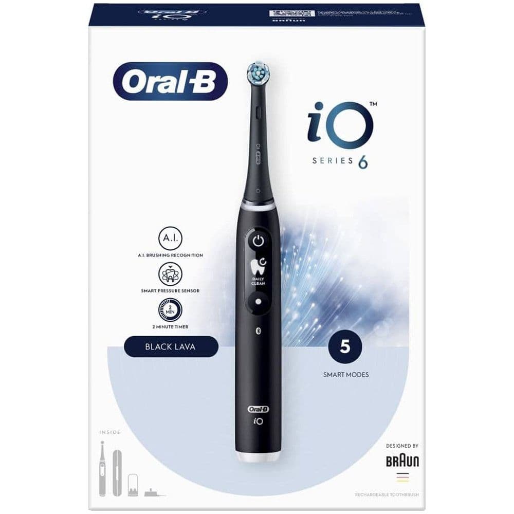 Oral-B iO Series 6 Hλεκτρική Οδοντόβουρτσα Black Lava