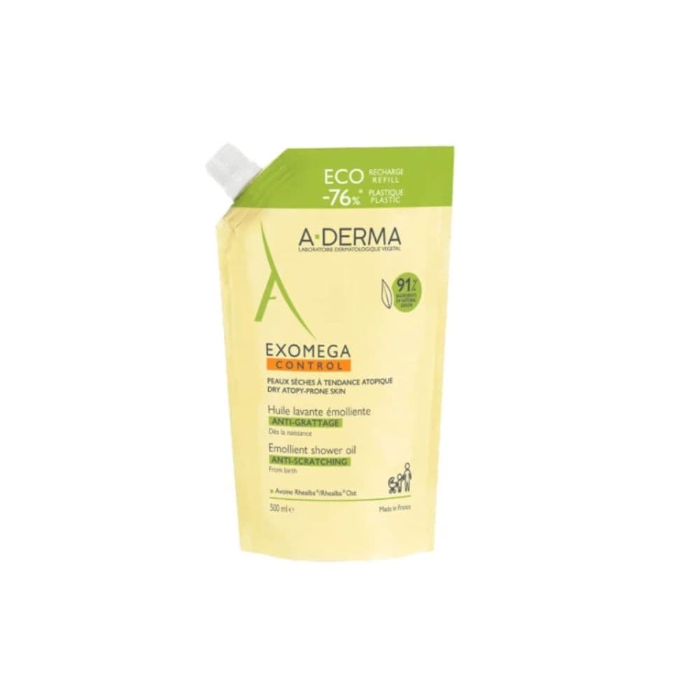 Aderma Exomega Control Emolient Shower Oil Refill 500ml