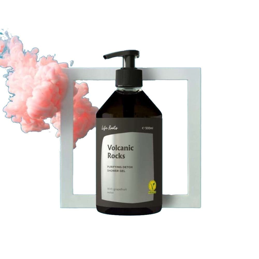 Life Roots  Purifying Detox Shower Gel Volcanic Rocks 500ml