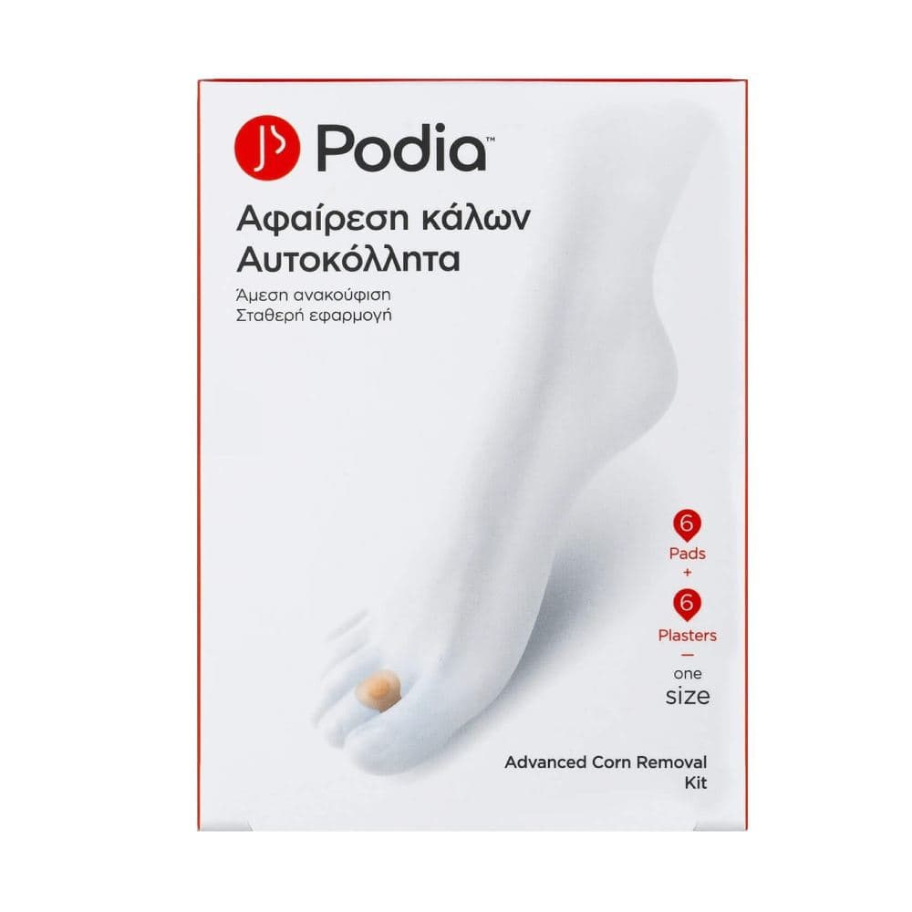 Natura Pharm Podia 6 Αυτοκόλλητα Επιθέματα Αφαίρεσης Κάλων