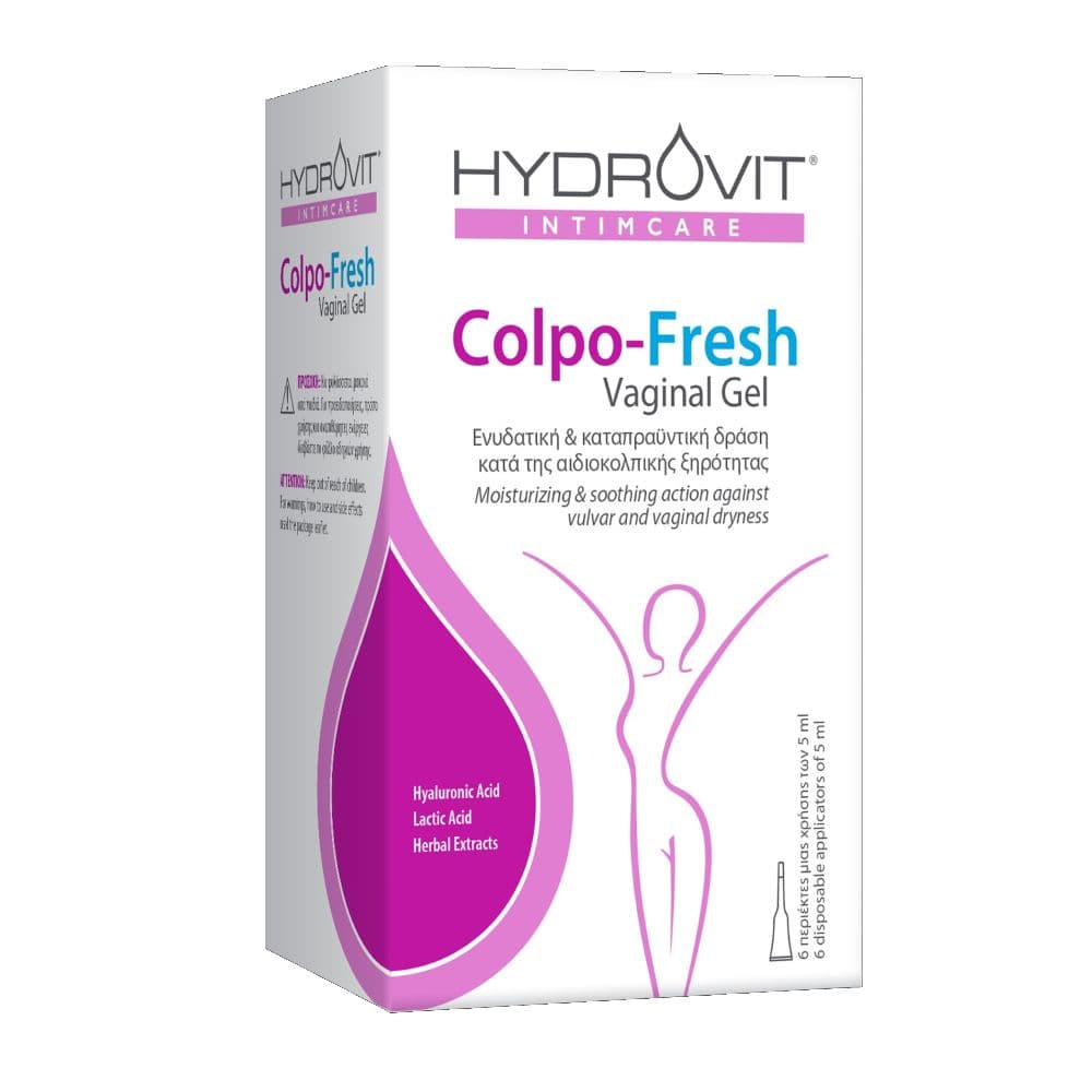 Hydrovit Colpo-Fresh Vaginal Gel pH 4.5 6 Περιέκτες x 5ml