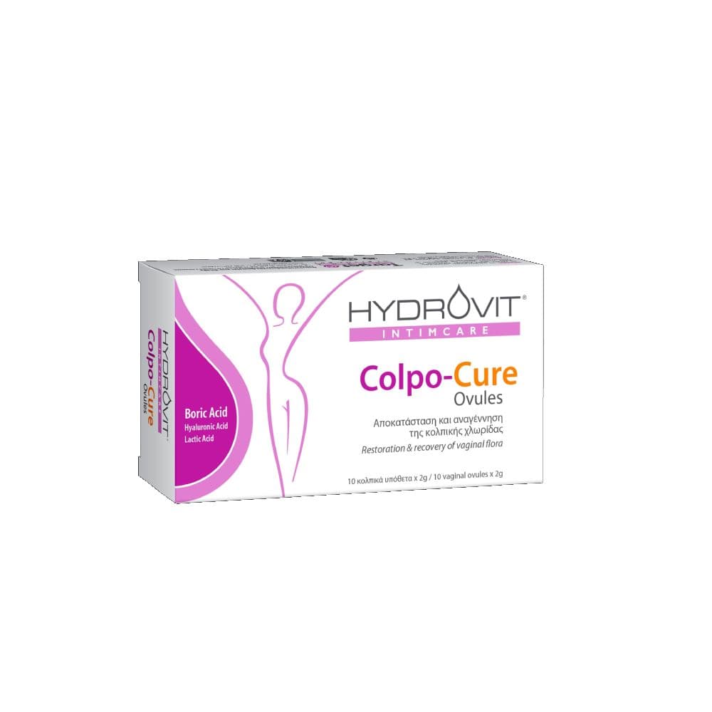 Hydrovit Colpo-Cure Ovules pH 3.5 10 Κολπικά Υπόθετα