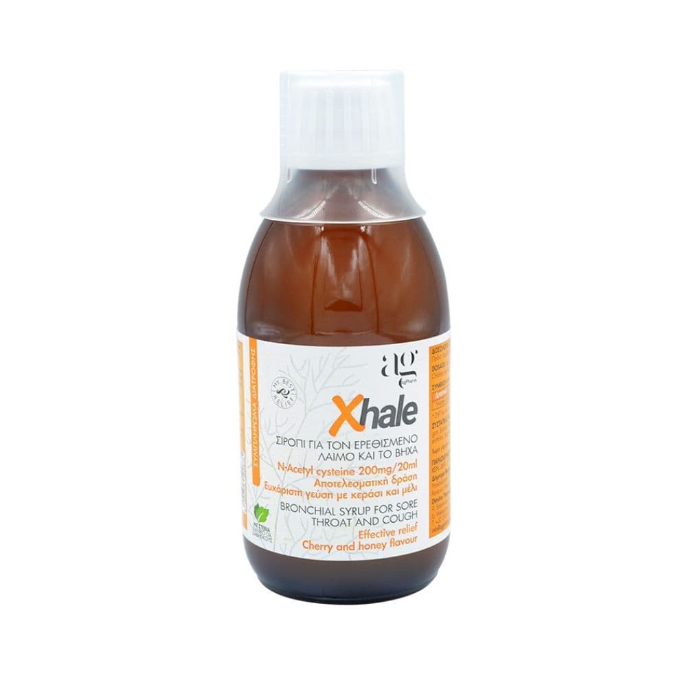 Ag Pharm Xhale Σιρόπι Για Τον Ερεθισμένο Λαιμό & Βήχα 250ml