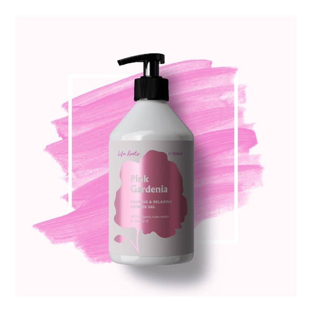 Life Roots  Calming & Relaxing Shower Gel Pink Gardenia 500ml
