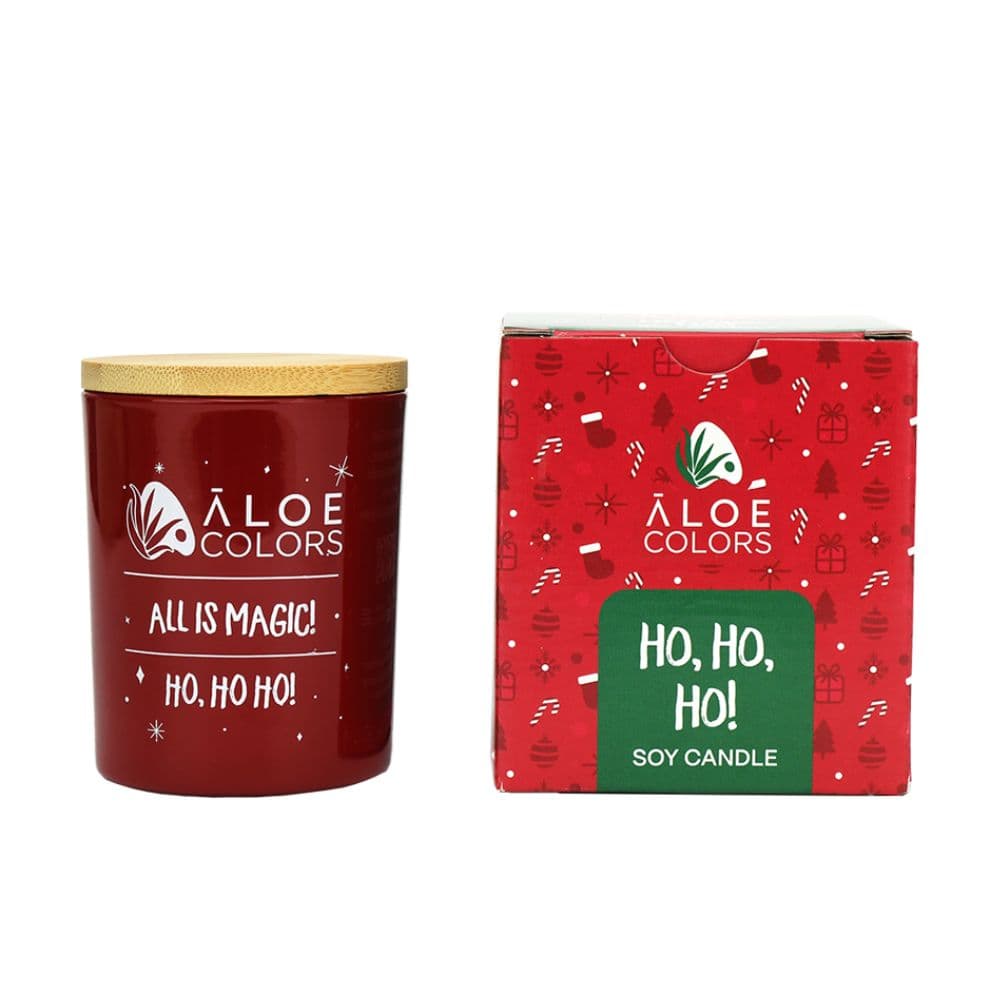 Aloe Colors Scented Soy Candle Ho Ho Ho