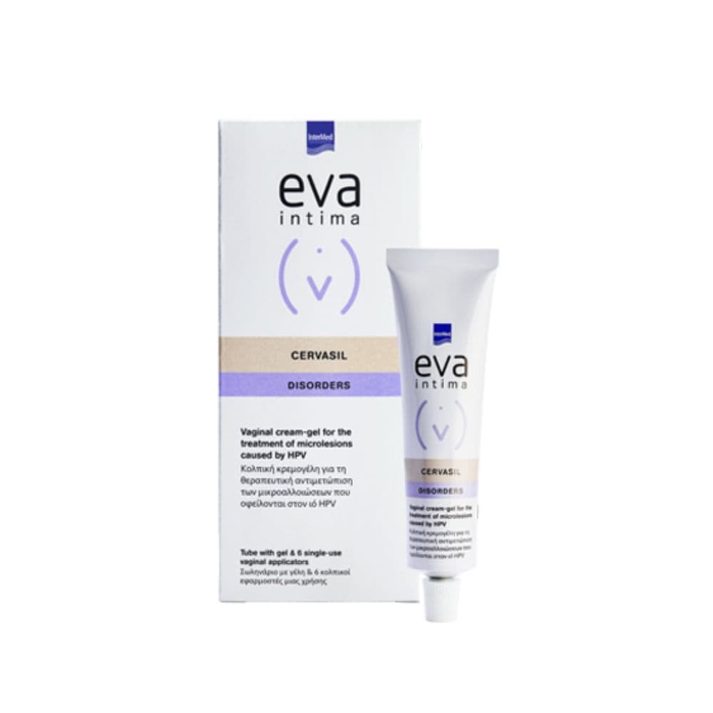 Intermed Eva Intima Cervasil Vaginal Cream Gel 6 Εφαρμοστές