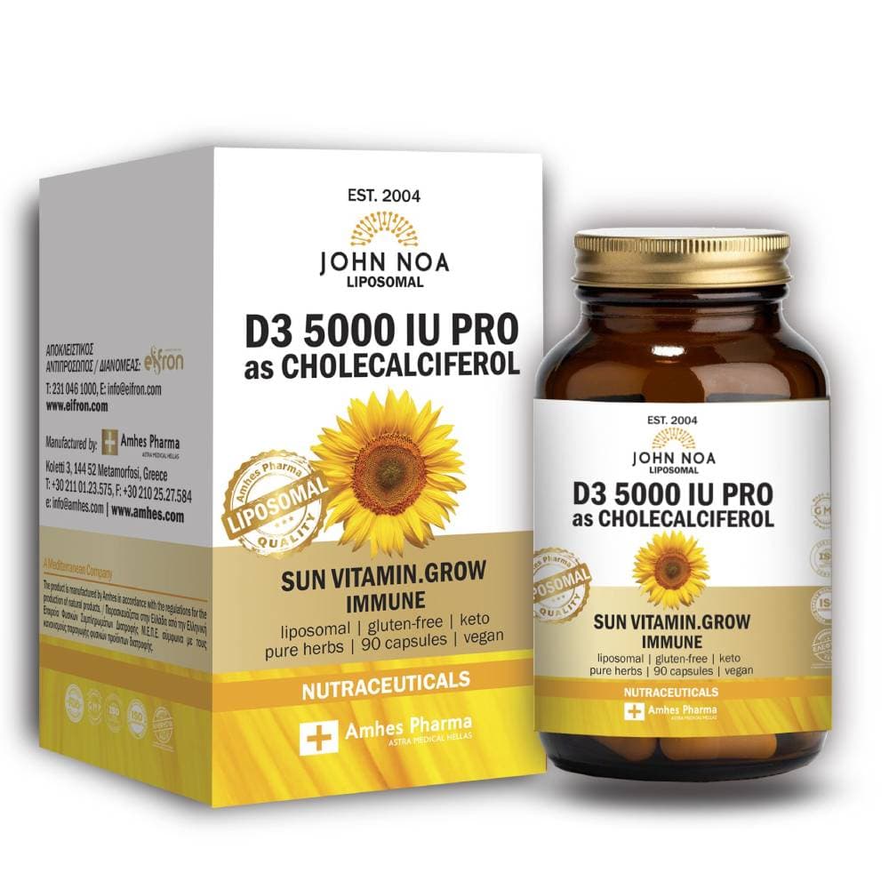John Noa Vitamin D3 5000IU 90 Κάψουλες