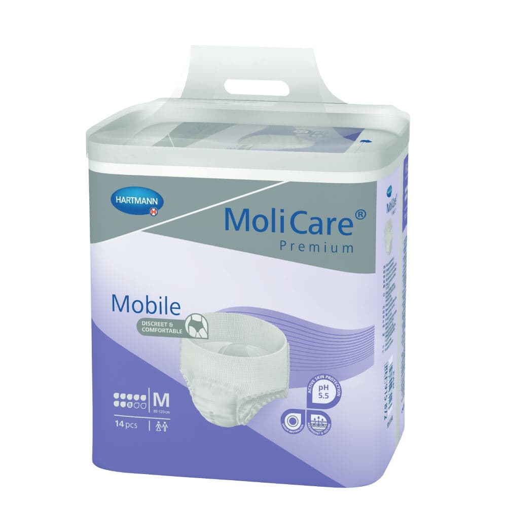 Hartmann MoliCare Premium Mobile Super Plus Medium Εσώρουχο Ακράτειας Νύχτας 8 Σταγόνες 14 Τεμάχια