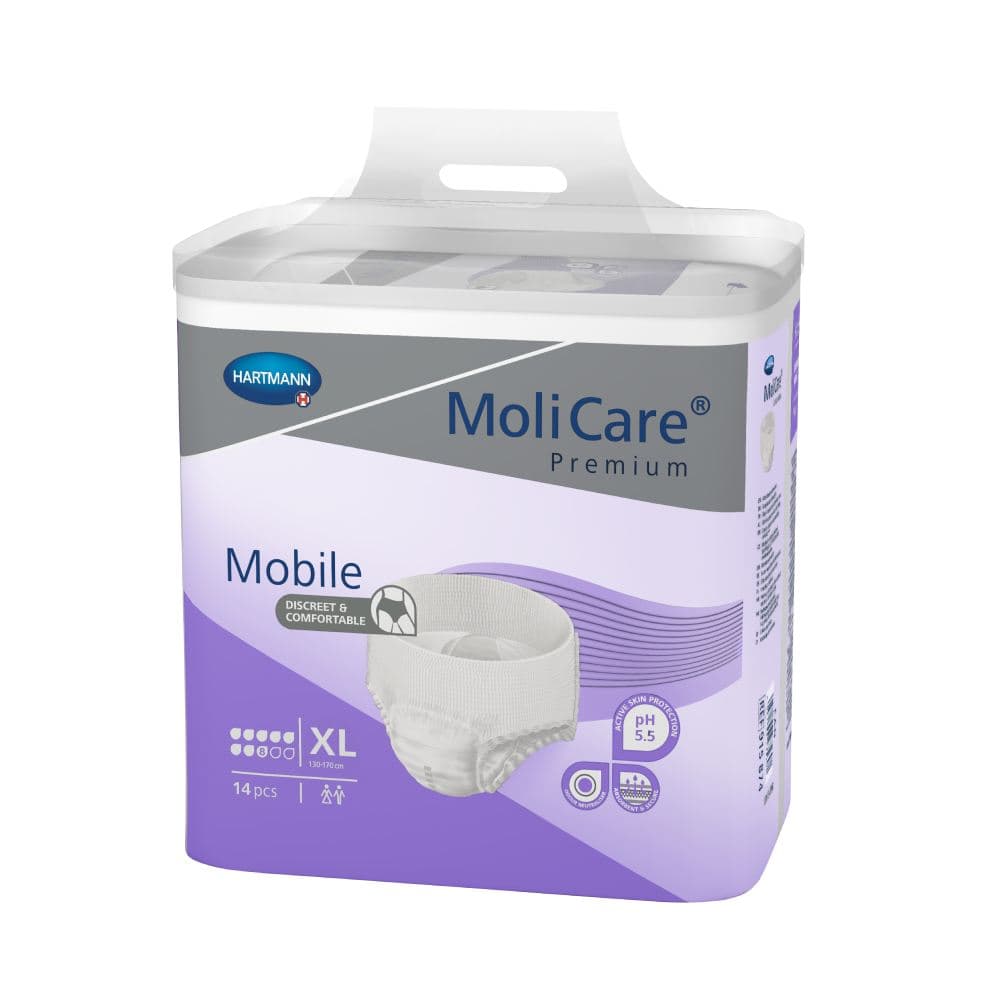 Hartmann MoliCare Premium Mobile Super Plus XLarge Εσώρουχο Ακράτειας Νύχτας 8 Σταγόνες 14 Τεμάχια