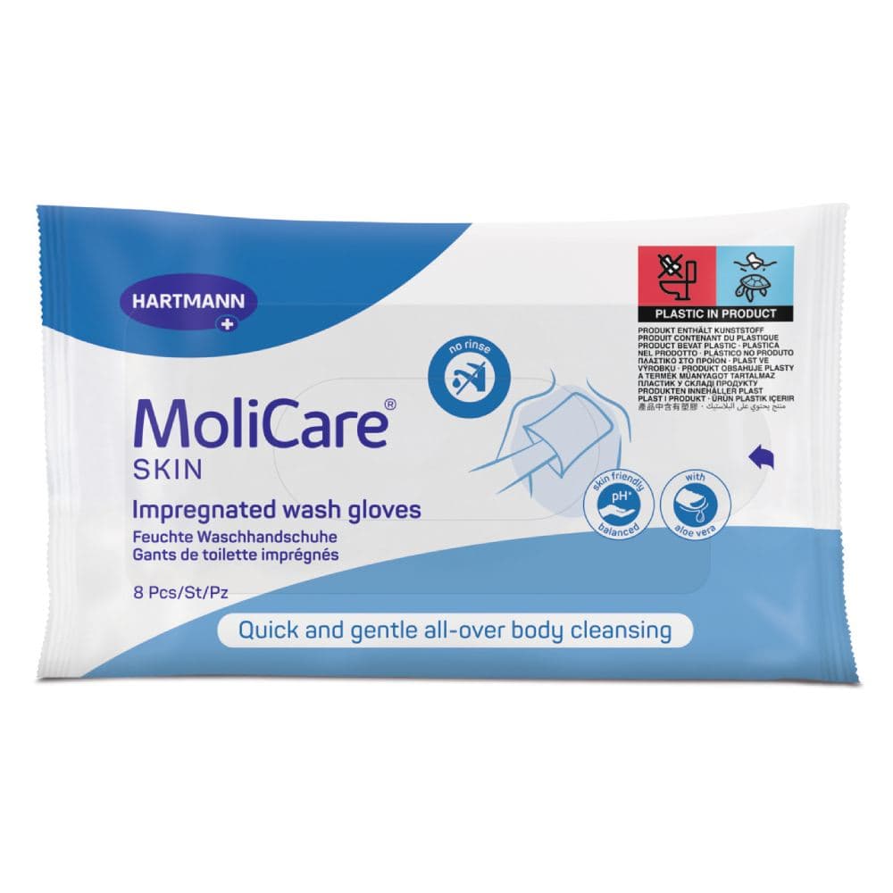 Hartmann Molicare 8 Γάντια Καθαρισμού Για Έτοιμο Μπάνιο