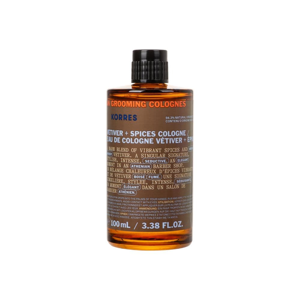 Korres ​Athenian Grooming Βέτιβερ-Μπαχαρικά Eau de Cologne 100ml