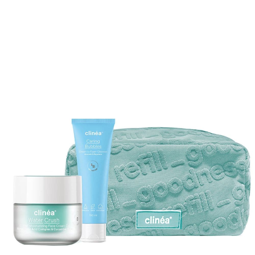 Clinéa Promo Gift Set Νεσεσέρ & Water Crush 50ml & Caring Bubbles 150ml