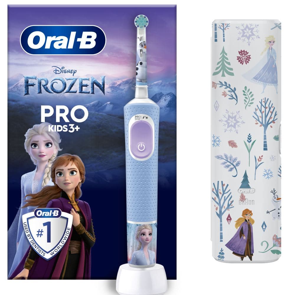 Oral-B Vitality Pro Ηλεκτρική Οδοντόβουρτσα Frozen Με Θήκη Ταξιδίου