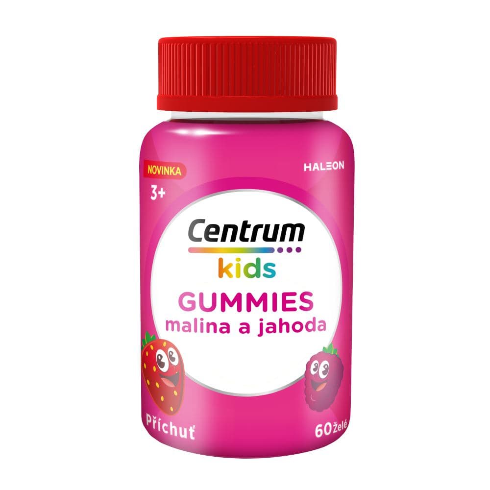 Centrum Kids 60 Ζελεδάκια με Φυσική Γεύση Φράουλας & Βατόμουρου