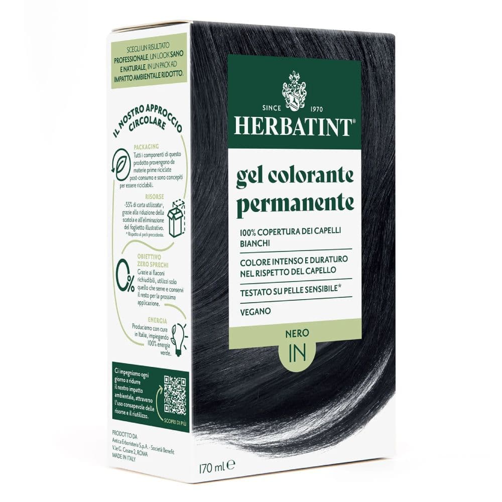 Herbatint Βαφή Μαλλιών 1N Μαύρο 170ml