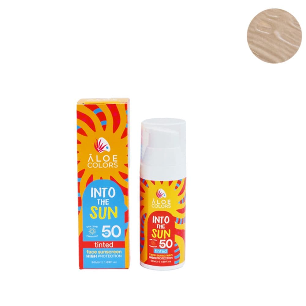 Aloe Colors Into The Sun Face Sunscreen Με Χρώμα SPF50 50ml