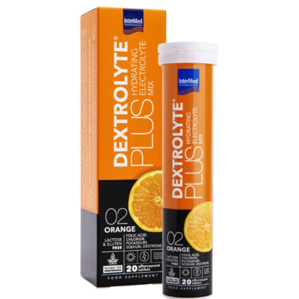 Intermed Dextrolyte Plus Electrolyte Mix 02 Orange 20 Αναβράζοντα Δισκία