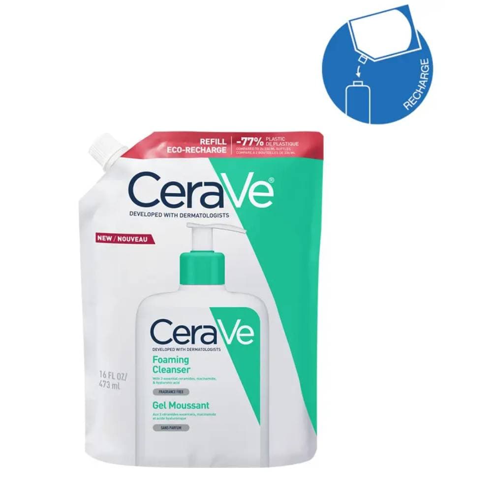 Cerave Foaming Cleanser Καθαριστικό Gel Προσώπου & Σώματος Ανταλλακτικό 473ml