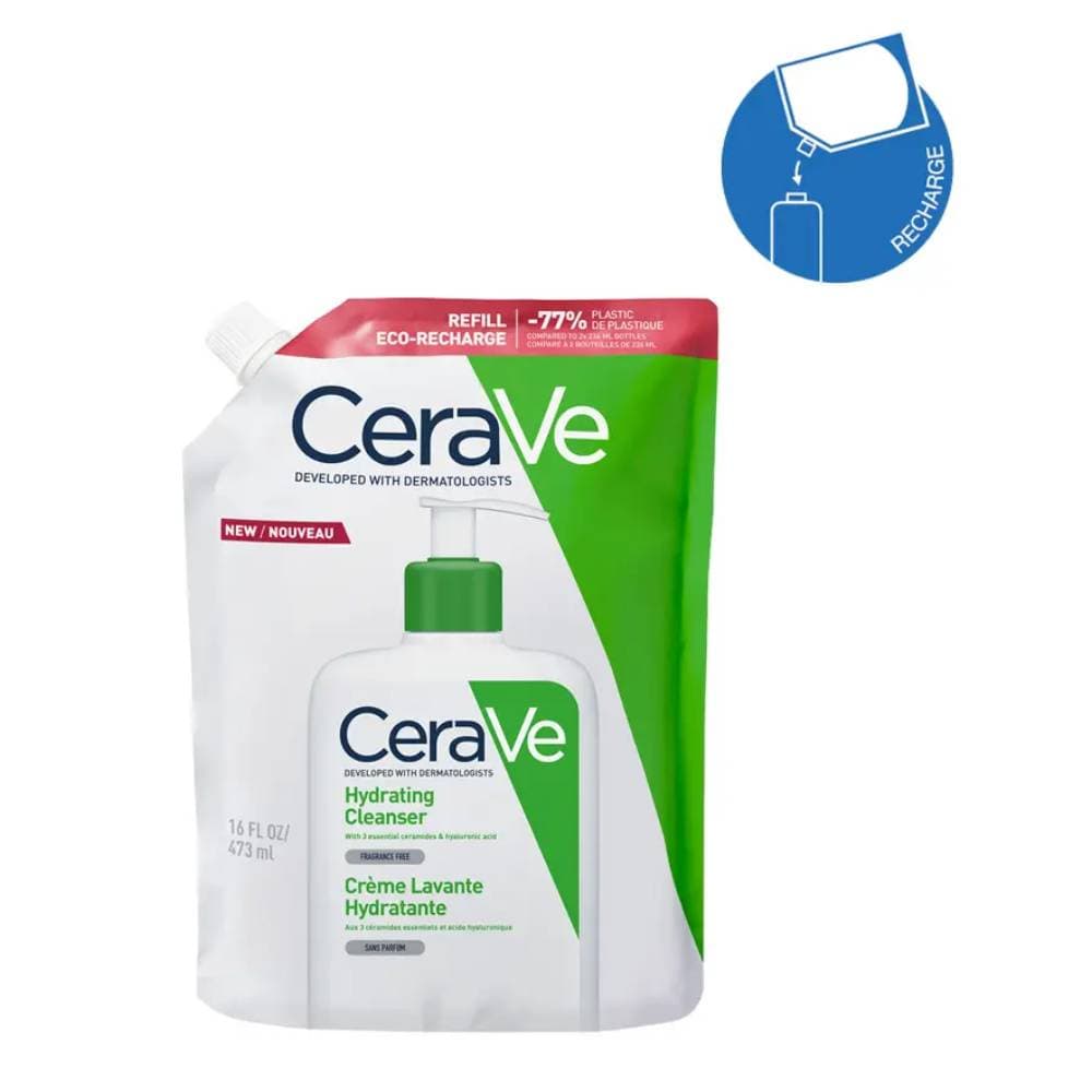 Cerave Hydrating Cleanser Κρέμα Καθαρισμού Προσώπου & Σώματος Ανταλλακτικό 473ml