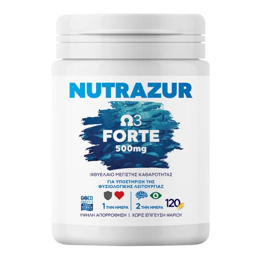 Nutrazur Ω3 Forte 500mg 120 Κάψουλες