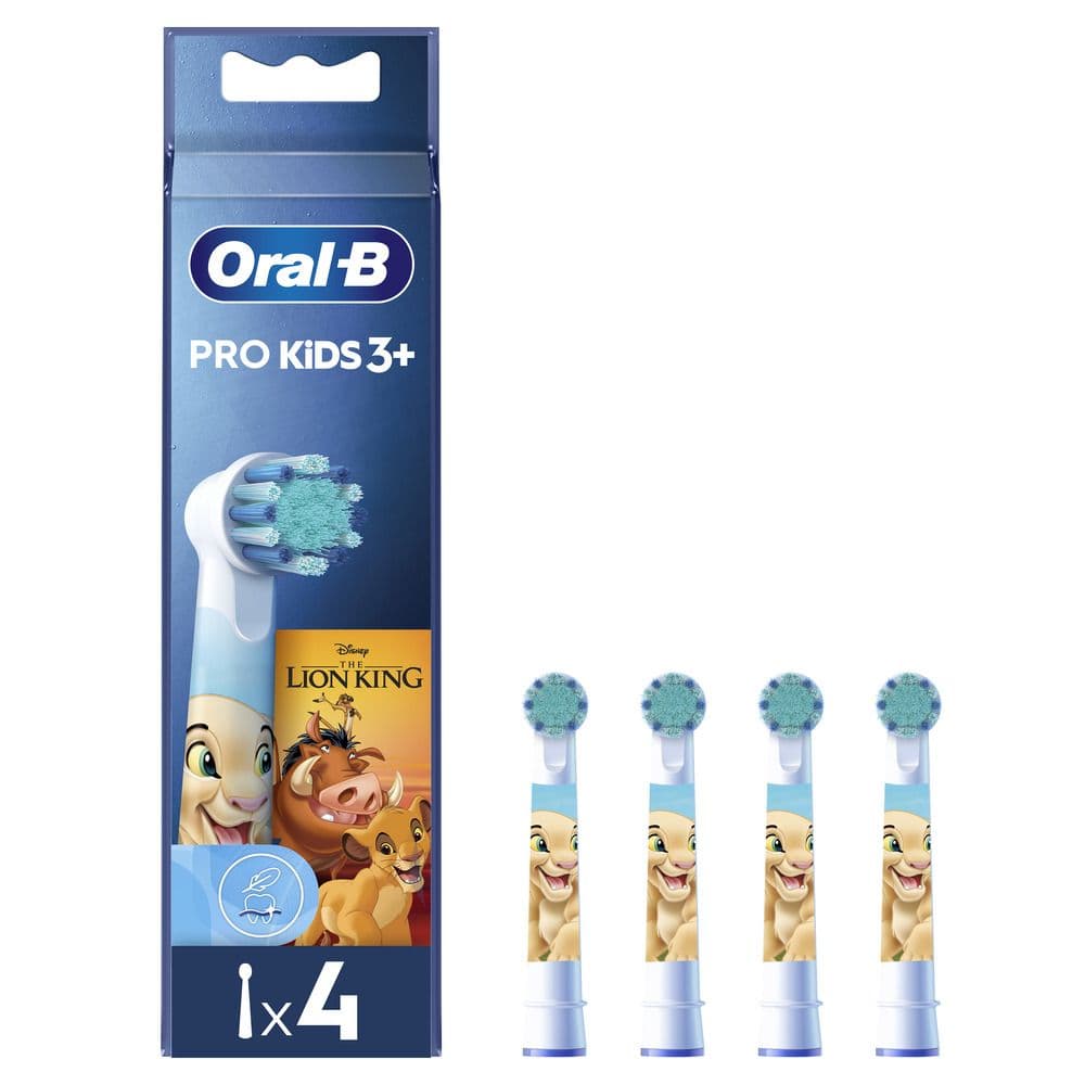 Oral-B Lion King Παιδικά Ανταλλακτικά Ηλεκτρικής Οδοντόβουρτσας 4 Τεμάχια