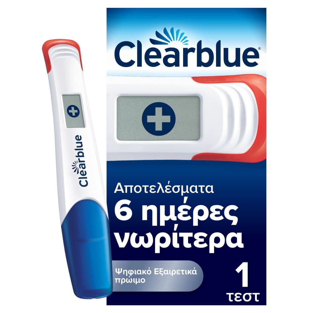 Clearblue Τεστ Ψηφιακό Εξαιρετικά Πρώιμη Ανίχνευση 1 Τεστ