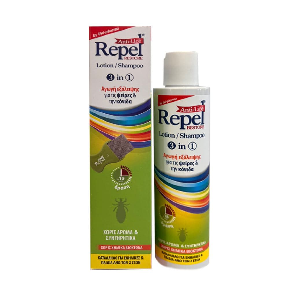 Unipharma Repel Anti-Lice Restore Shampoo-Lotion 200ml