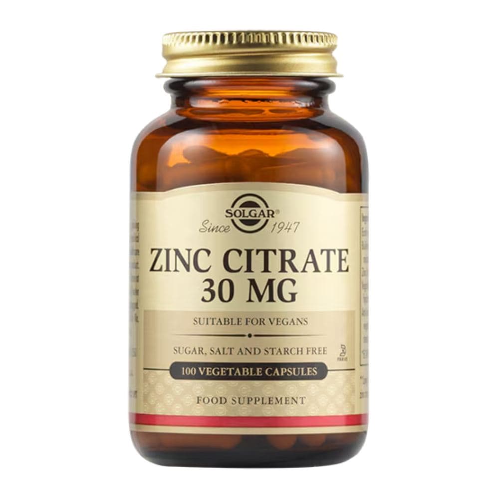 Solgar Zinc 30mg 100 Φυτοκάψουλες