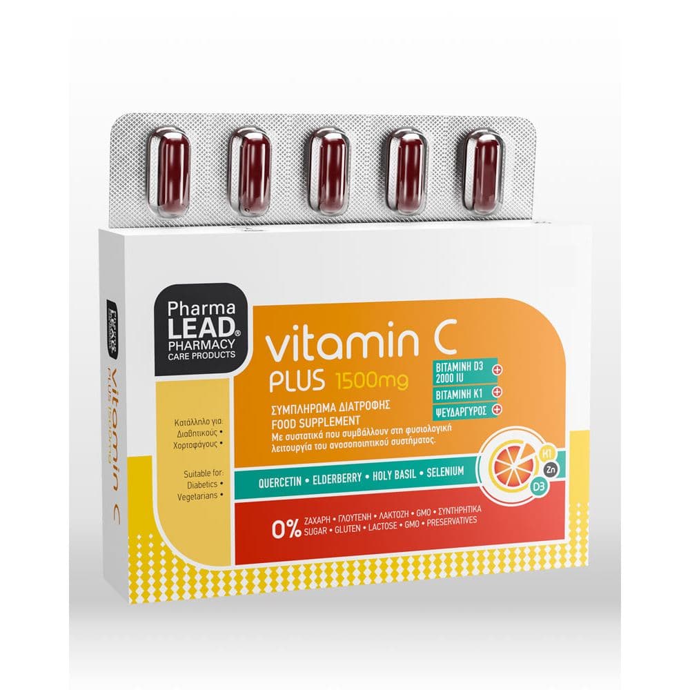 Pharmalead Βιταμίνη C 1500mg Plus D3 10 Δισκία
