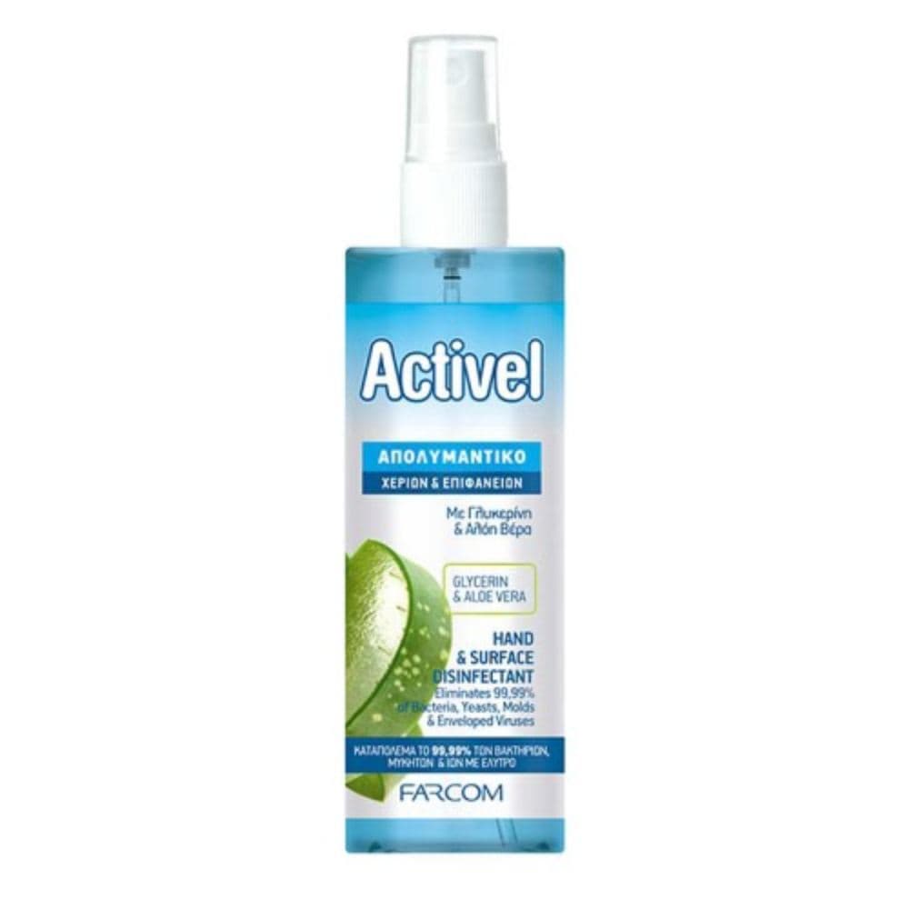Farcom Activel Απολυμαντικό Χεριών & Επιφανειών 100ml