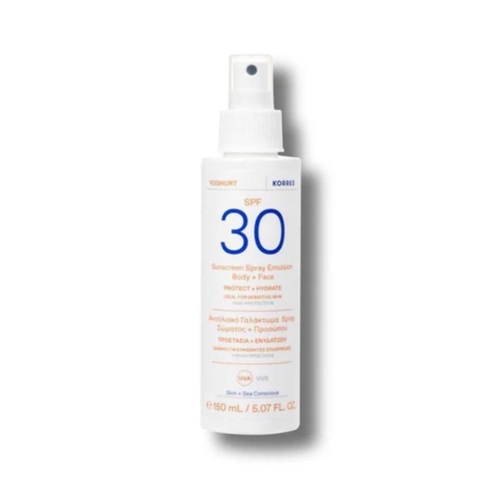 Korres Γιαούρτι SPF30 Αντηλιακό Γαλάκτωμα Spray Σώματος & Προσώπου 150ml