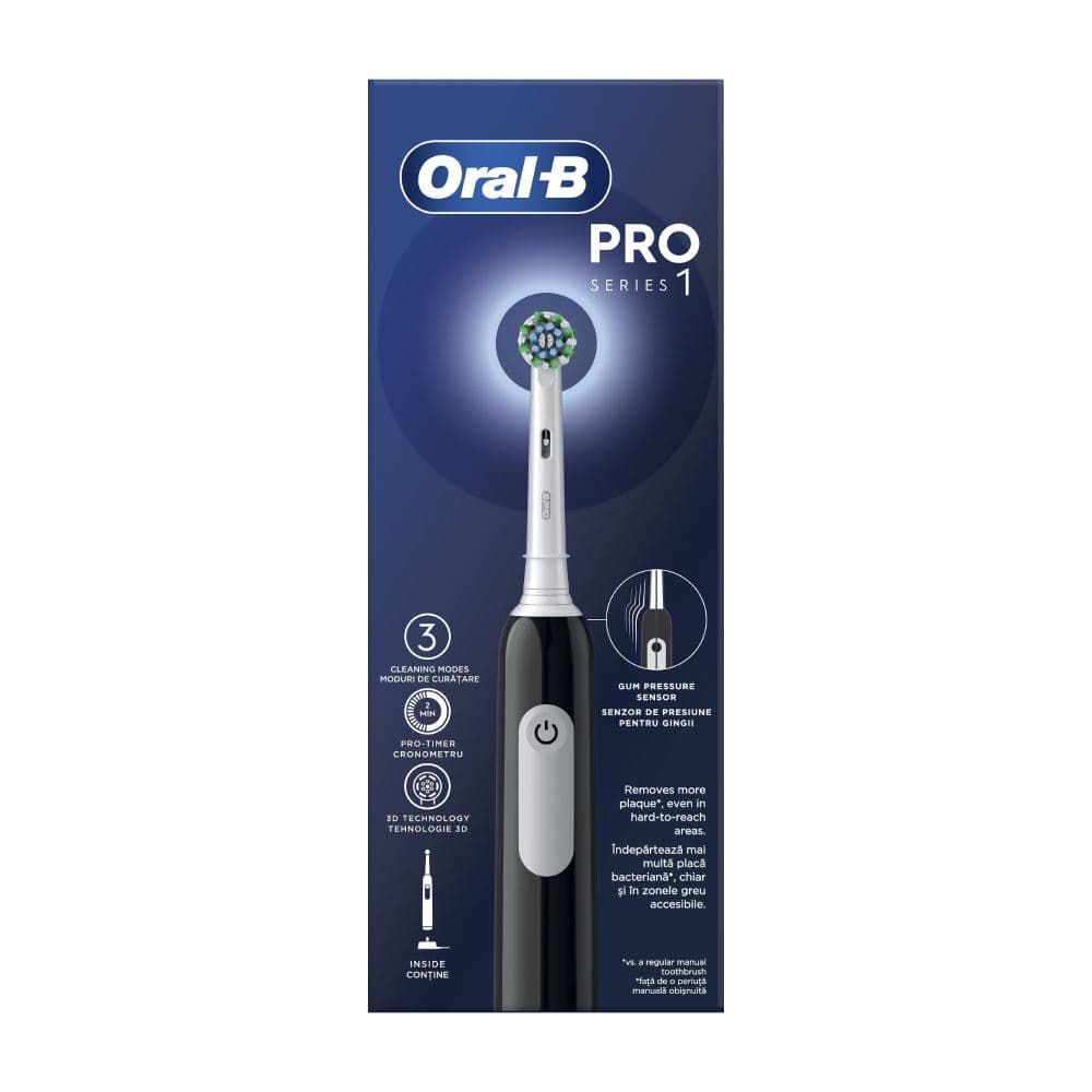 Oral-B Pro Series 1 Ηλεκτρική Οδοντόβουρτσα Mαύρη