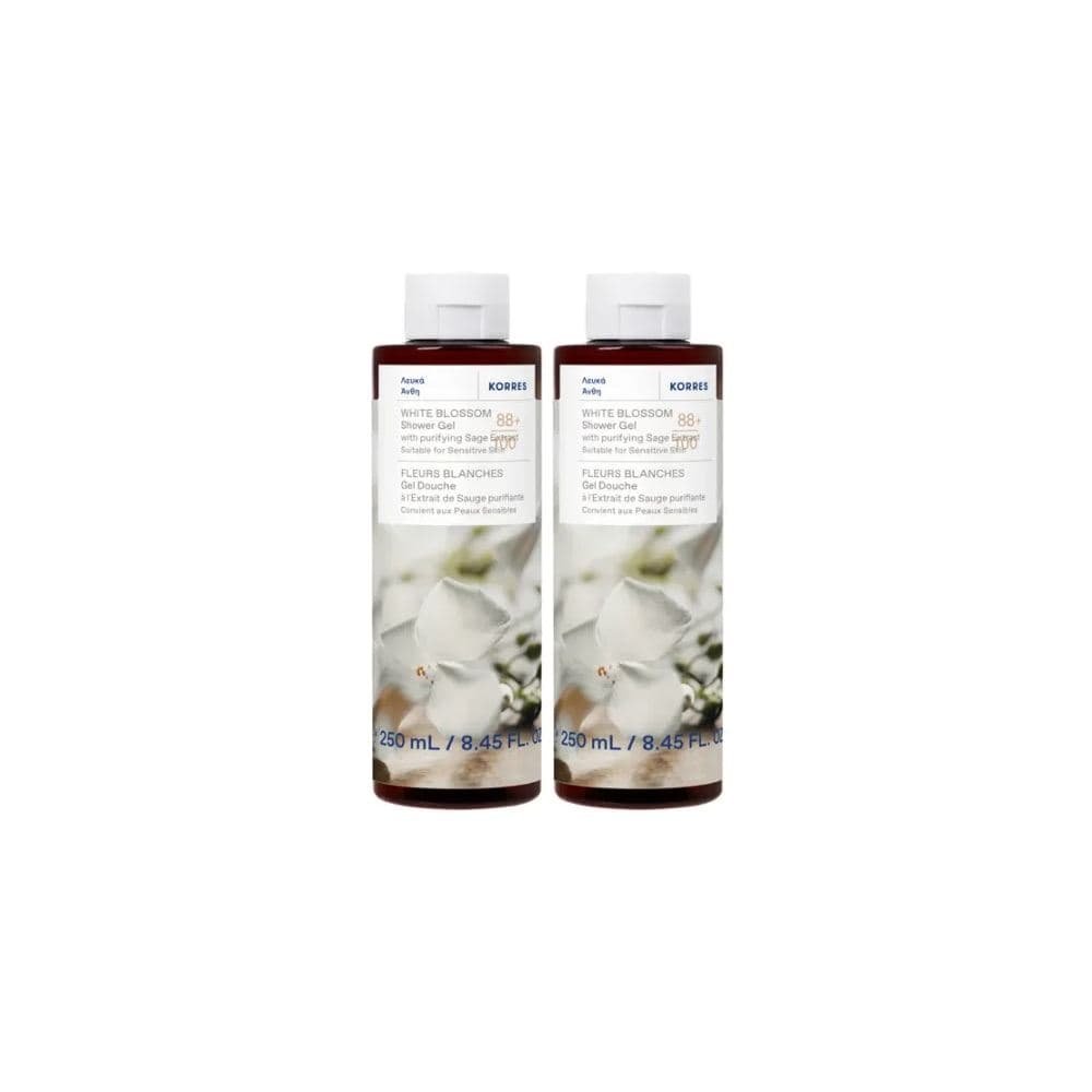 Korres Showergel Λευκά Άνθη 250ml 2 Τεμάχια