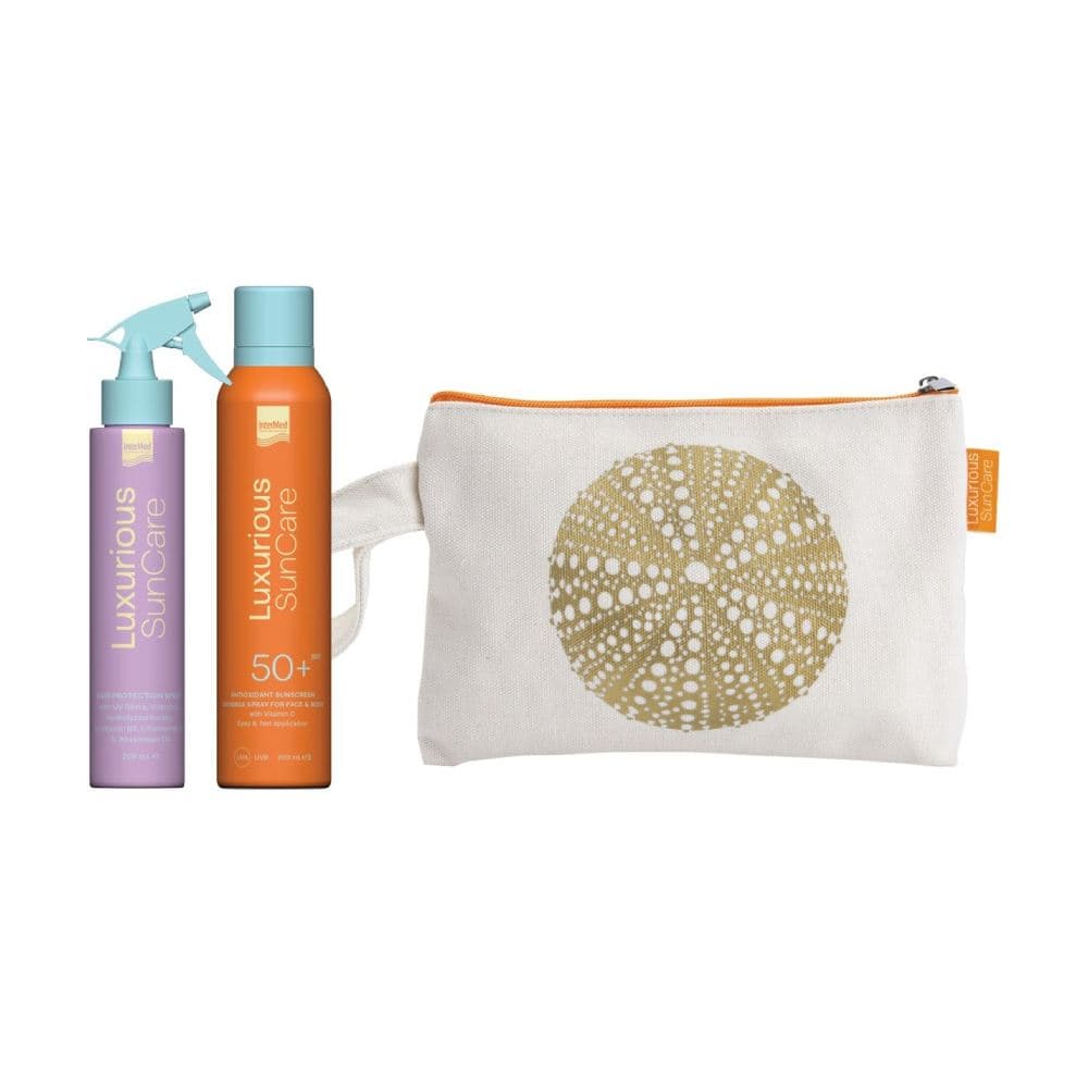 Intermed Luxurious SunCare Pack Hair Protection Spray & Antioxidant Sunscreen Invisible Spray SPF50