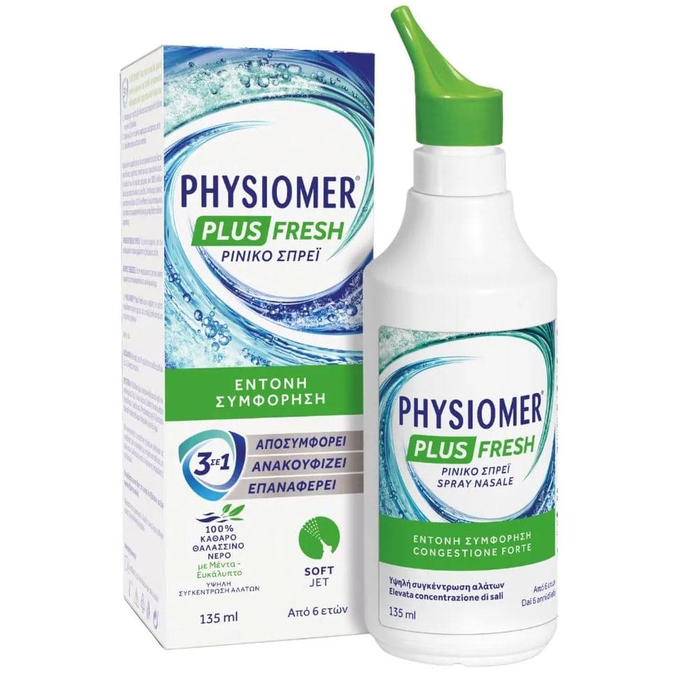 Physiomer Plus Fresh Μέντα-Ευκάλυπτος 135ml