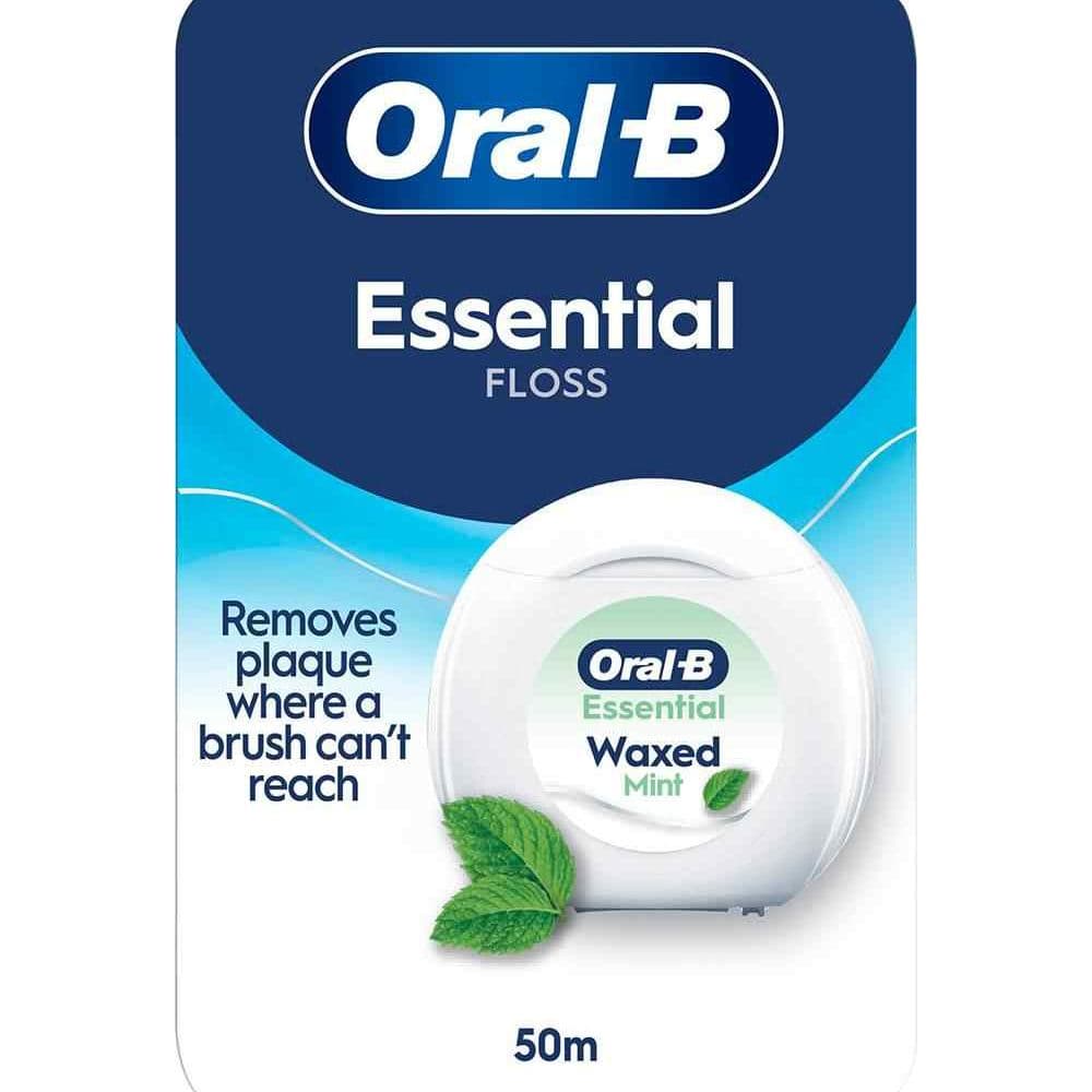 Oral-B Essential Floss Κερωμένο Νήμα 50m