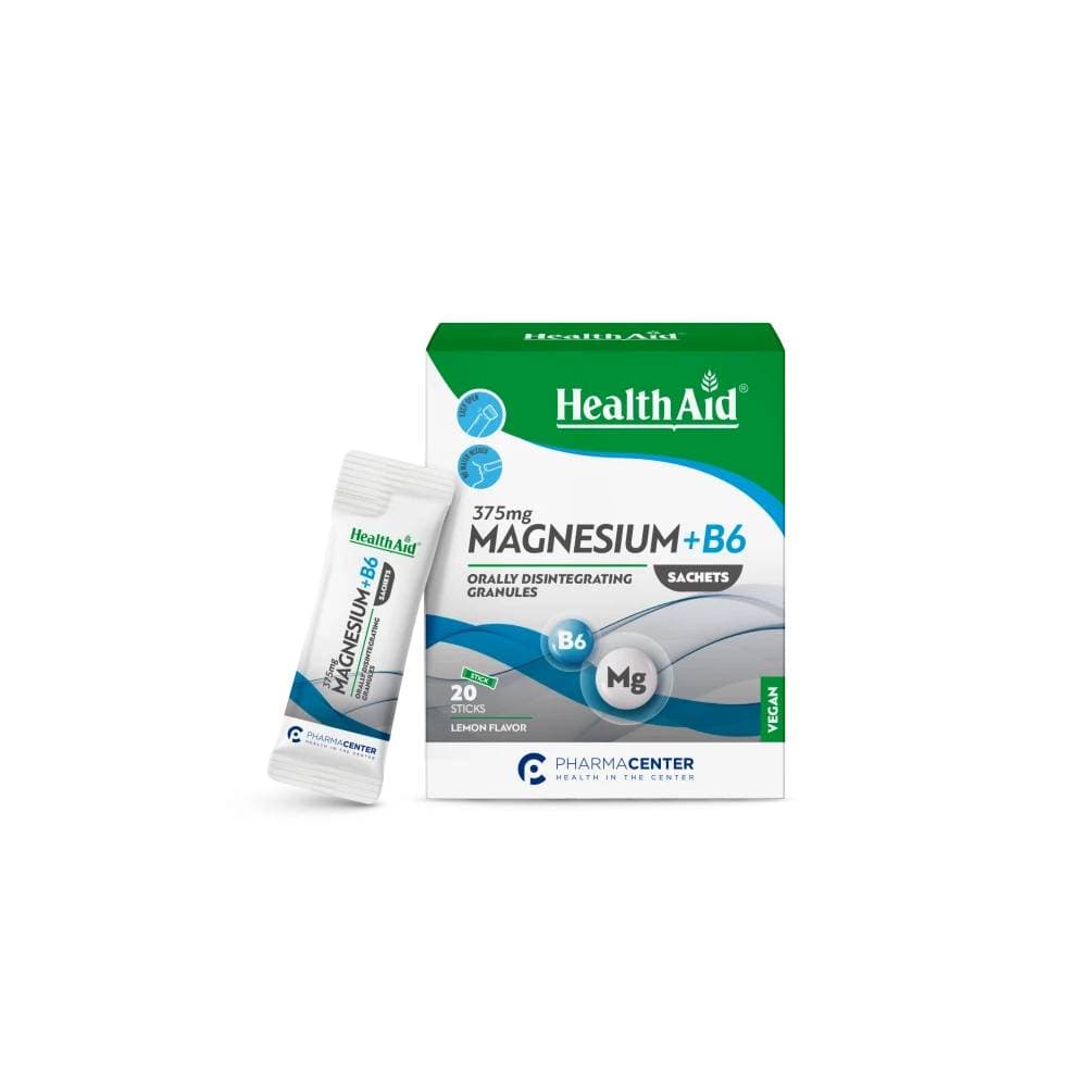 Healthaid Magnesium 375mg & Vitamin B6 20 Φακελίσκοι