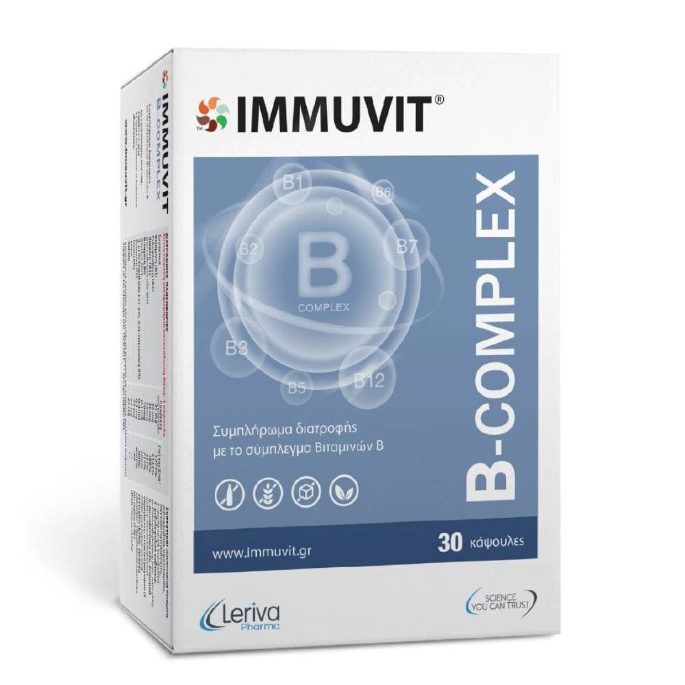 Leriva Immuvit B-Complex 30 Κάψουλες