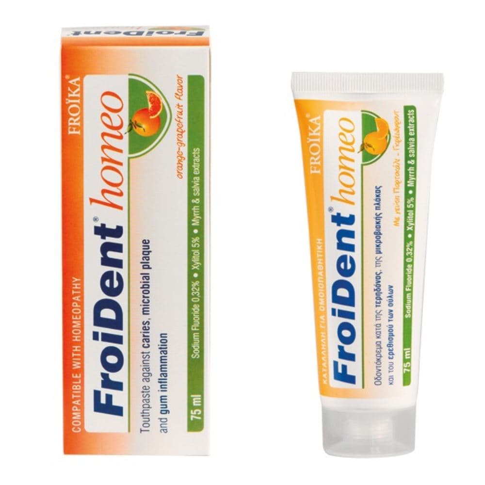 Froika Froident Homeo Οδοντόκρεμα Πορτοκάλι-Γκρέιπφρουτ 75ml