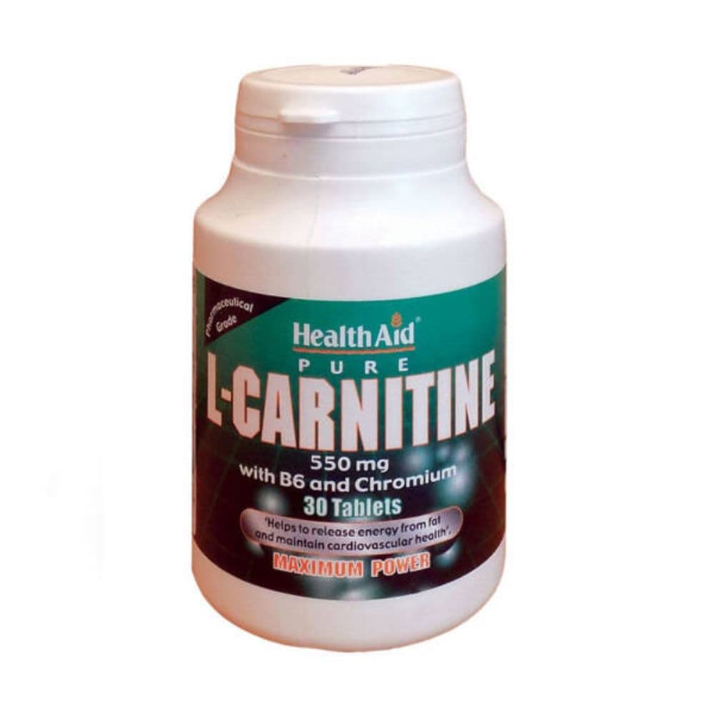 HealthAid L-Carnitine 550mg & Vit B6  & Chromium 30  Διισκία