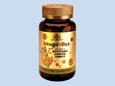 Solgar Kangavites Formula Tropical Flavour chew. tabs 60s