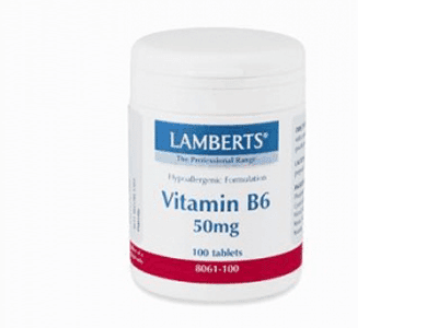 Lamberts Β6 - 50 mg (Pyridoxine) 100 tabs